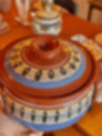 Thumbnail: Spanish Terracotta Handmade Painted Pottery Dish 