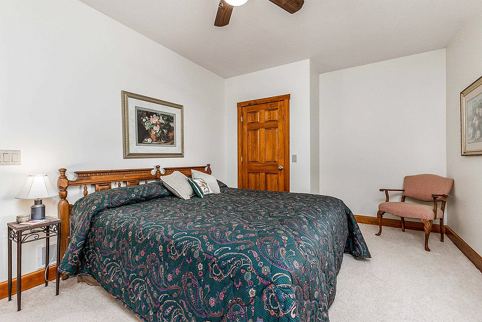 Guest bedroom interior design and renovation in Galena, IL "before" photo