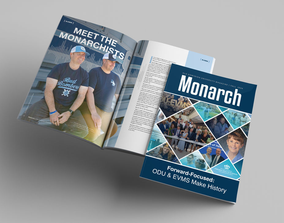 ODU Monarch Magazine Fall 2024 - Graphic Design - Art Direction
