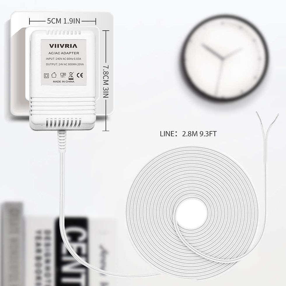 Thumbnail: 18V 800MA Doorbell Transformer, Power Supply for Ring Video Doorbell
