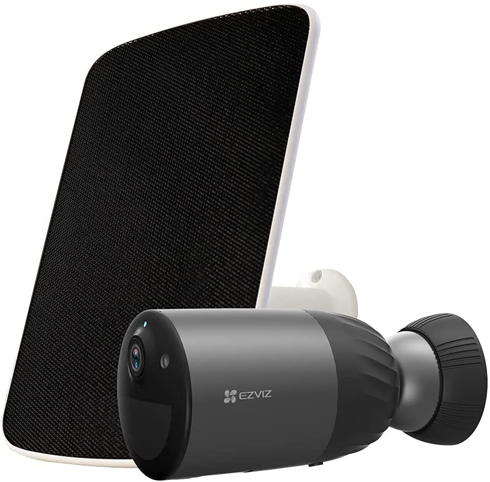 EZVIZ Solar Security Camera Outdoor Wireless, Large Rechargable Battery