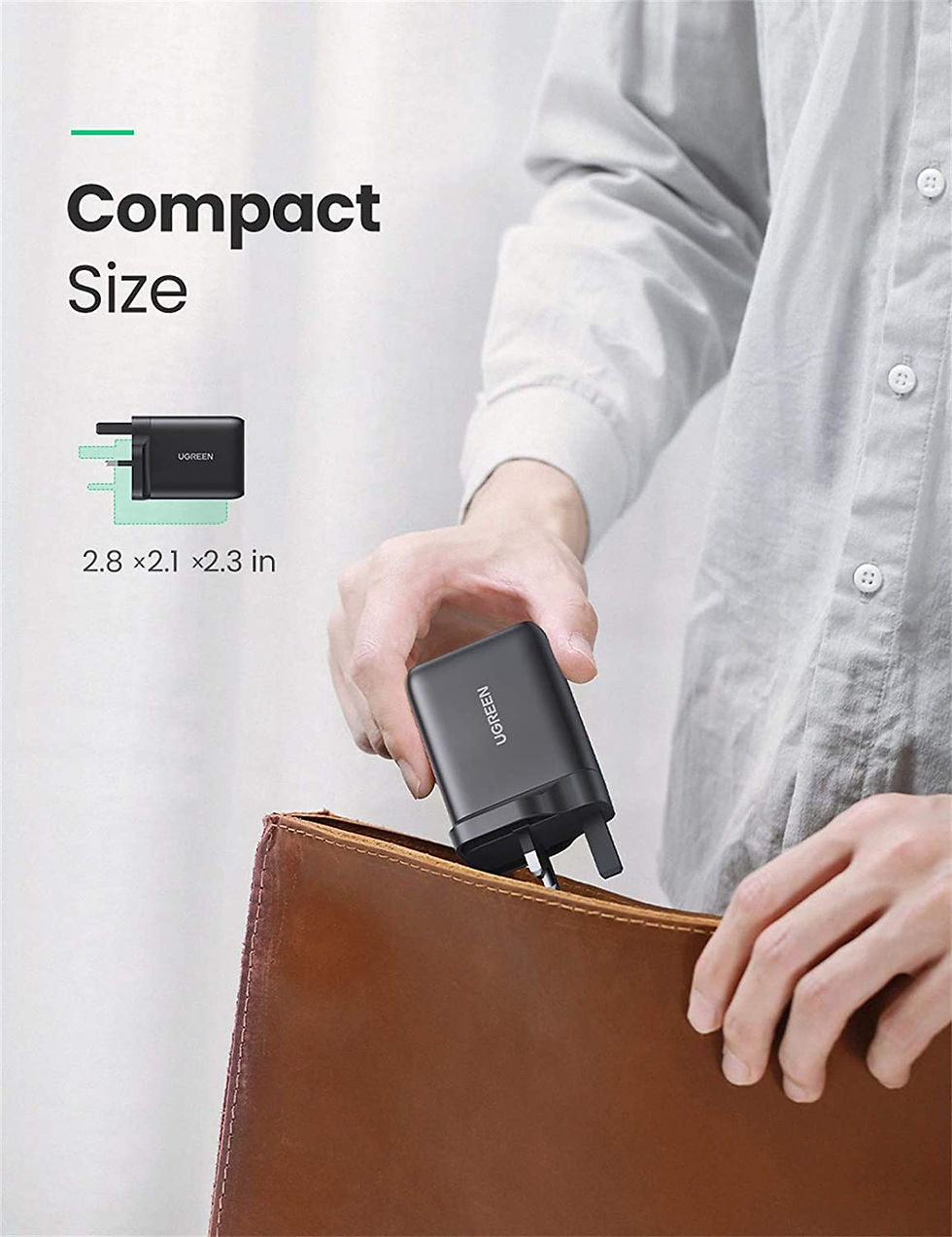 Thumbnail: UGREEN USB C Plug Charger, 36W 2-Port PD Fast Charger QC3.0 USB Wall Charger