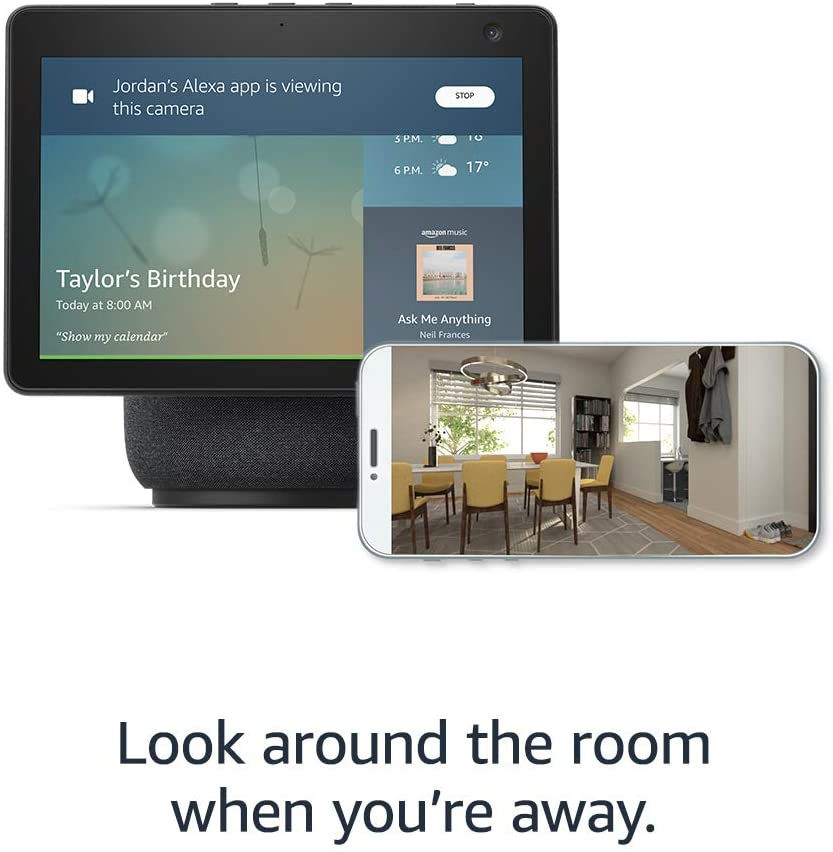 Thumbnail: Echo Show 10 (3rd generation) | HD smart display with motion and Alexa, Charcoal