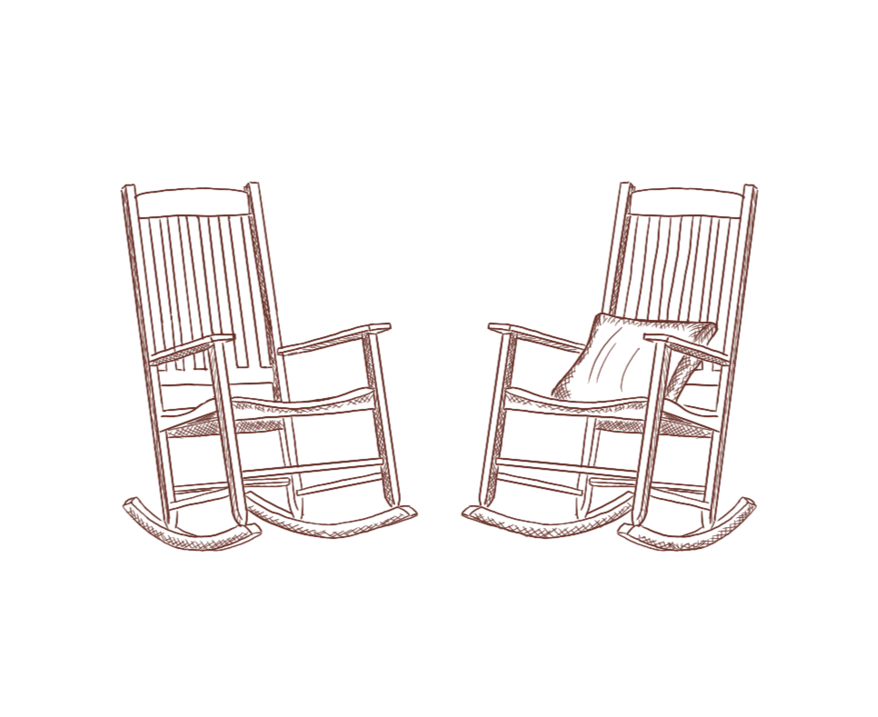 Rocking Chairs The Porch at Du Pre