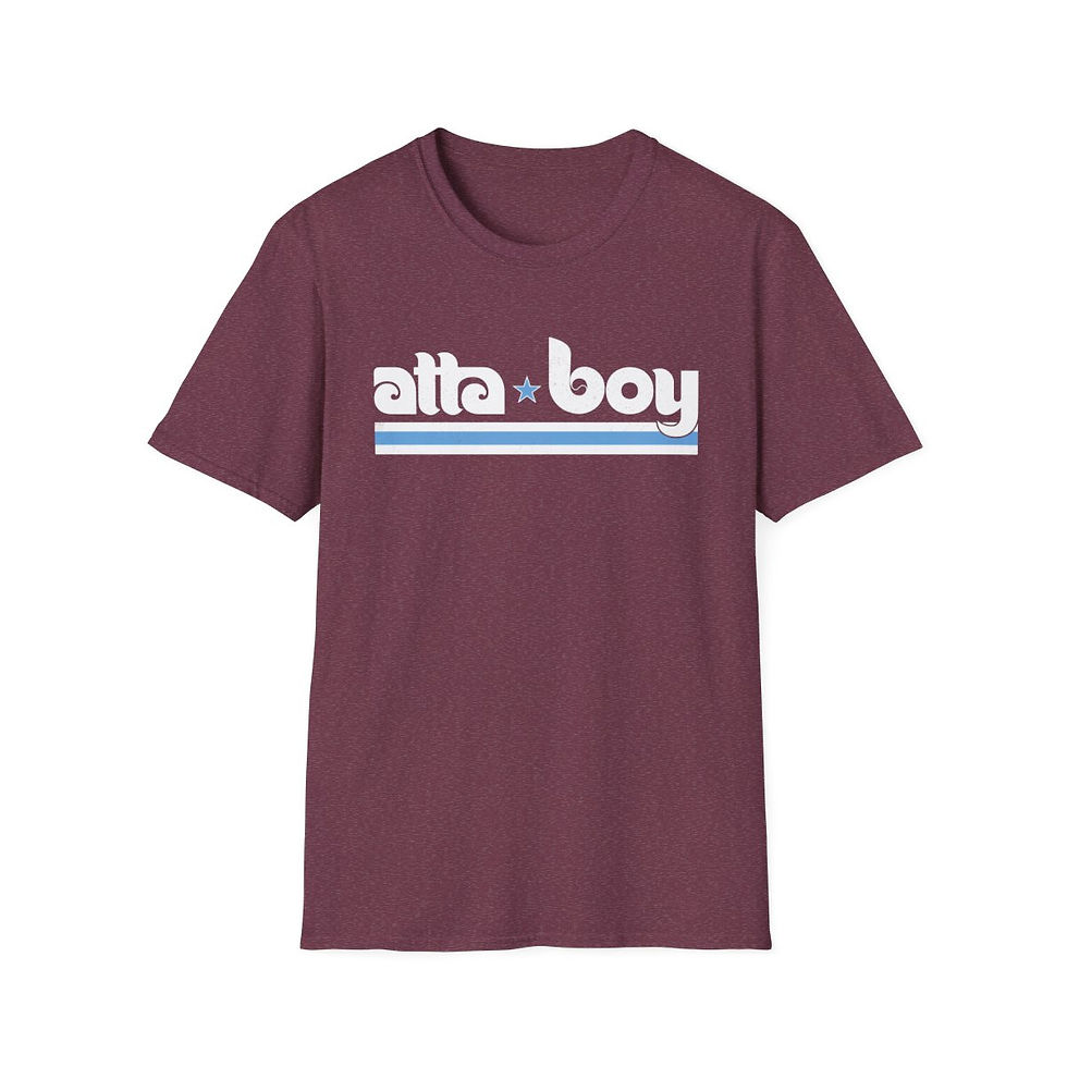 Atta Boy - Philadelphia Baseball - Unisex Sports T-Shirt heather maroon front