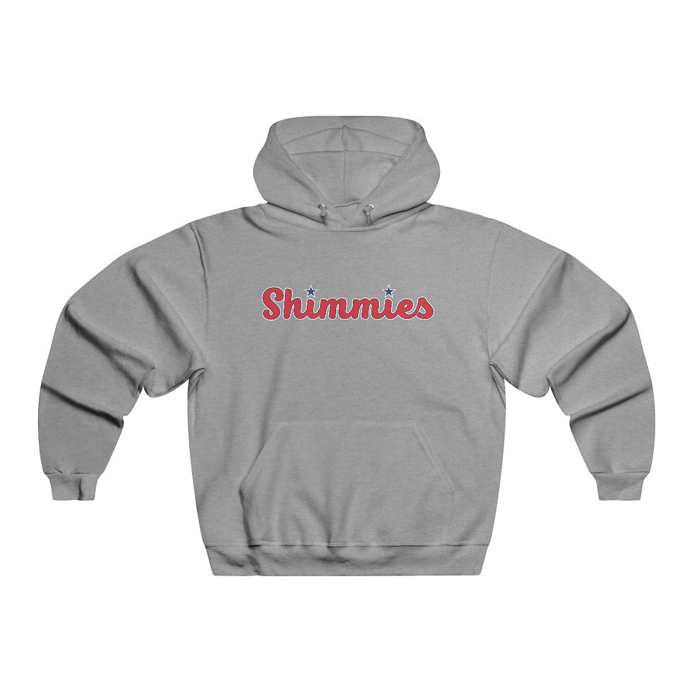 Thumbnail: Philadelphia Shimmies Unisex Phillies Baseball Hoodie in grey