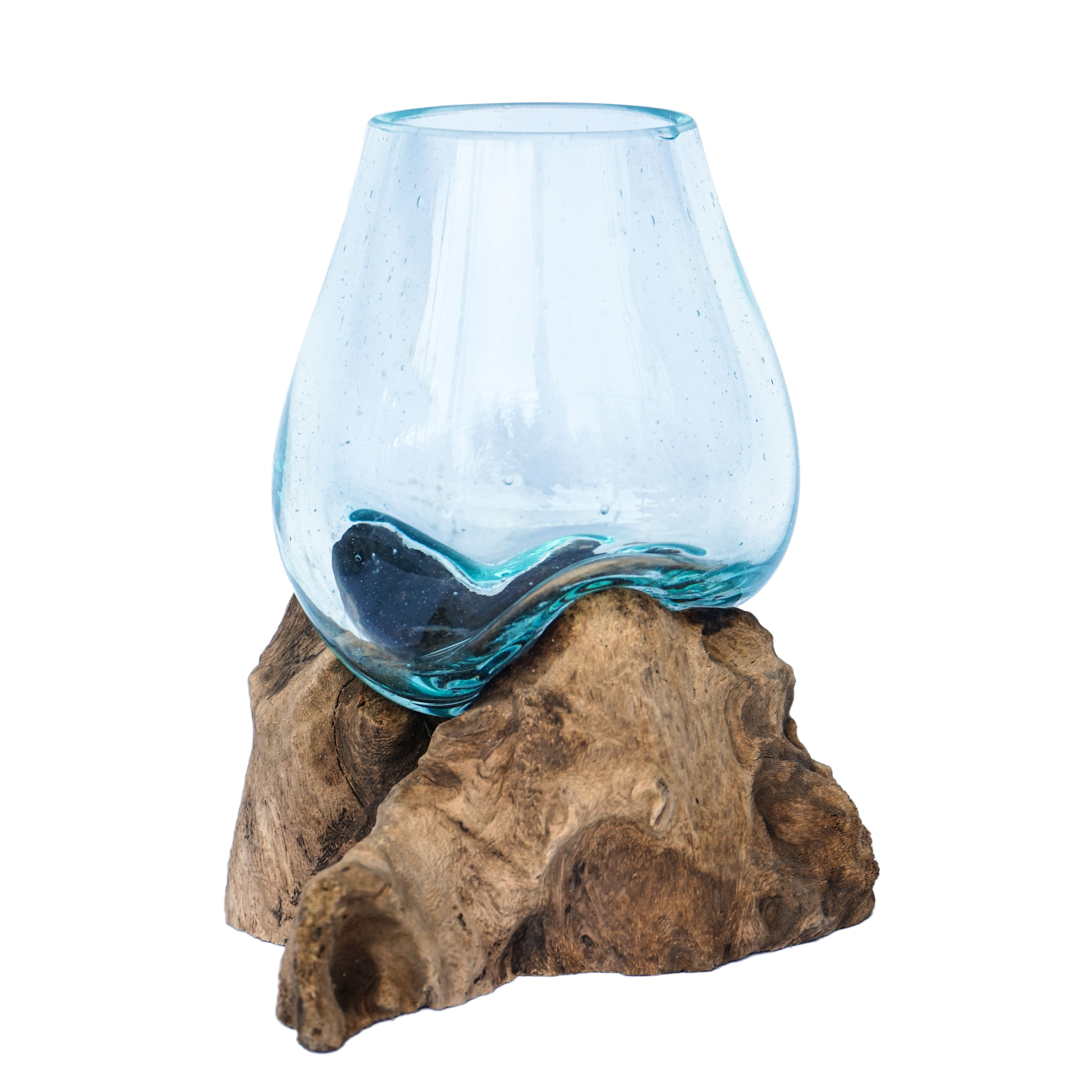 Molten Glass on Wood