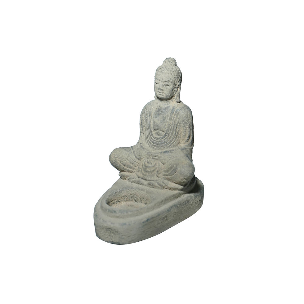 Meditating Buddha Tea Light Holder