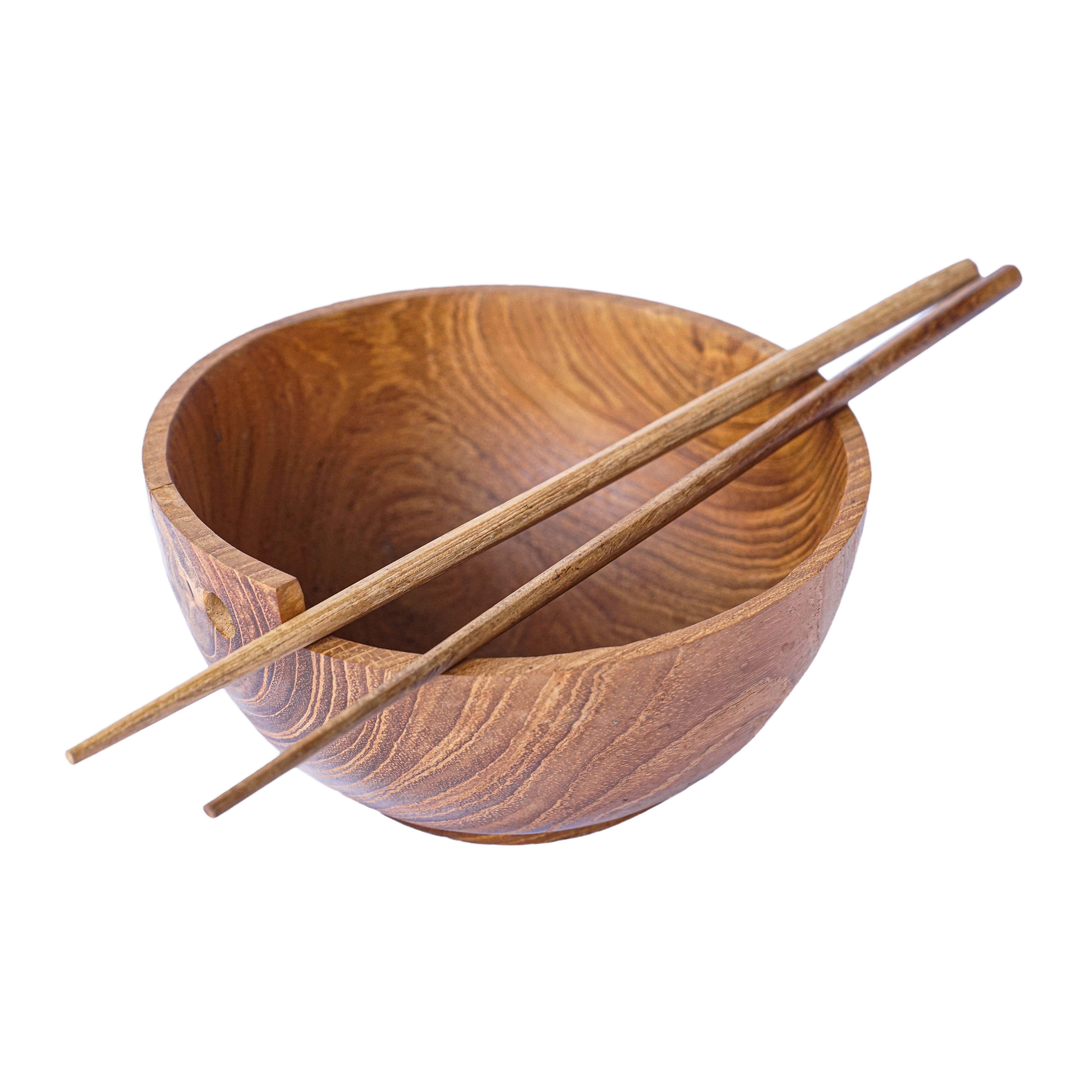 Teakwood Noodle Bowl with Chopstick