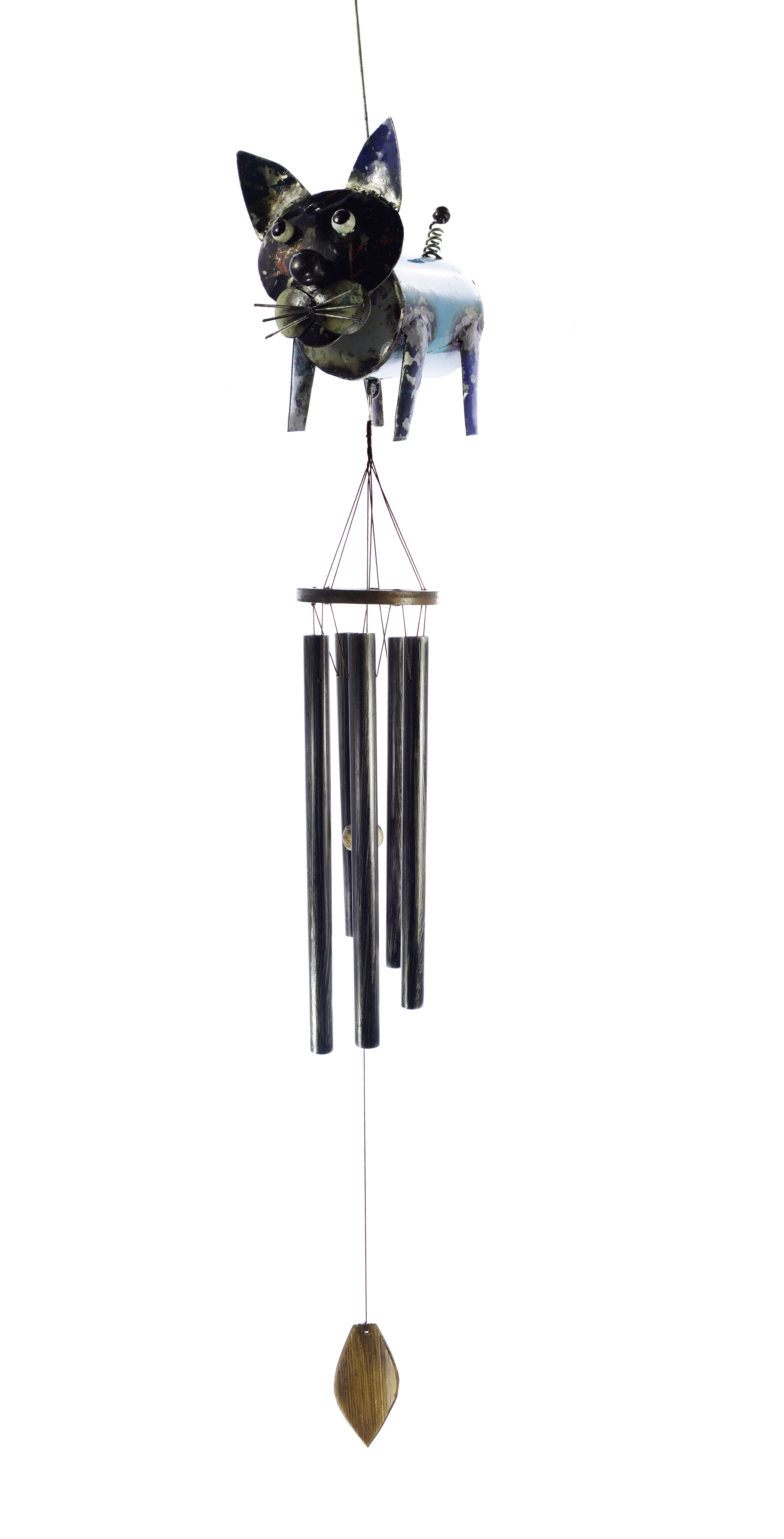 Recycled Barrel Cat Windchime