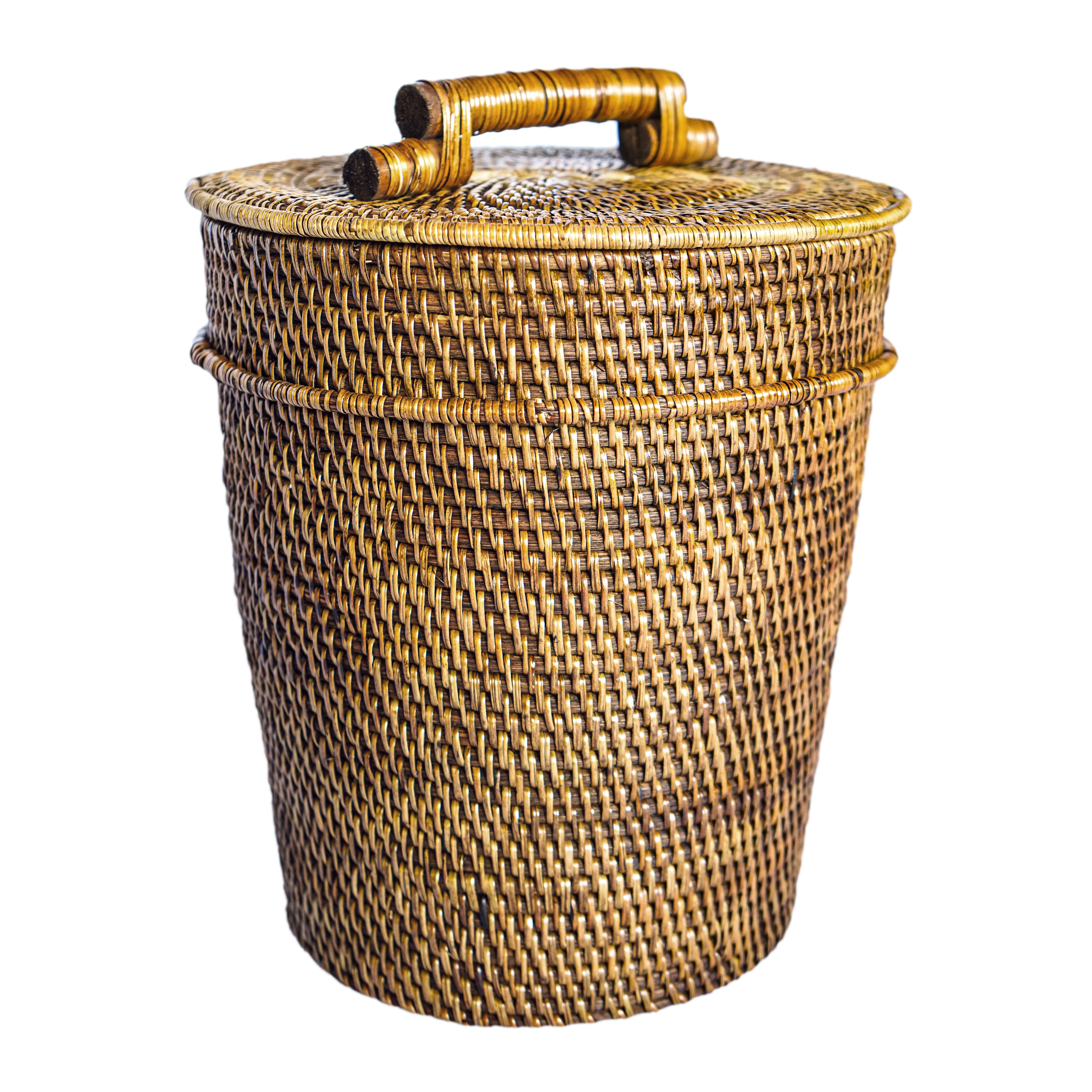 Rattan Storage Basket with Cover