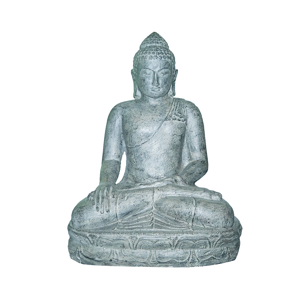 Stone Sitting Buddha Statue