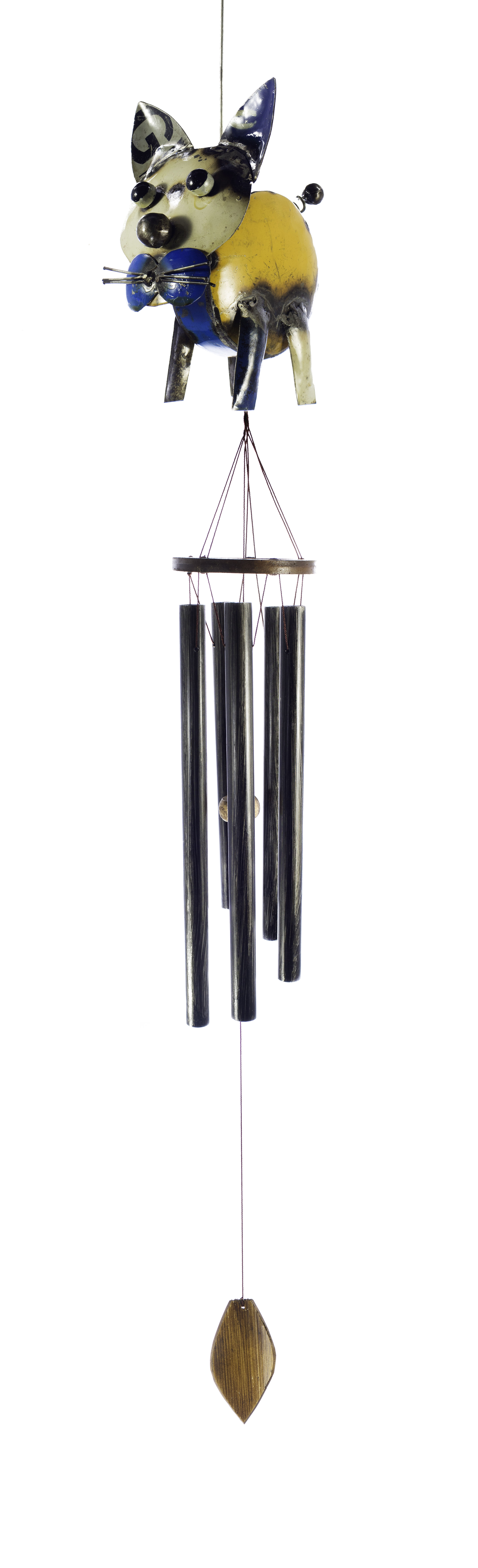 Recycled Metal Cat Windchime