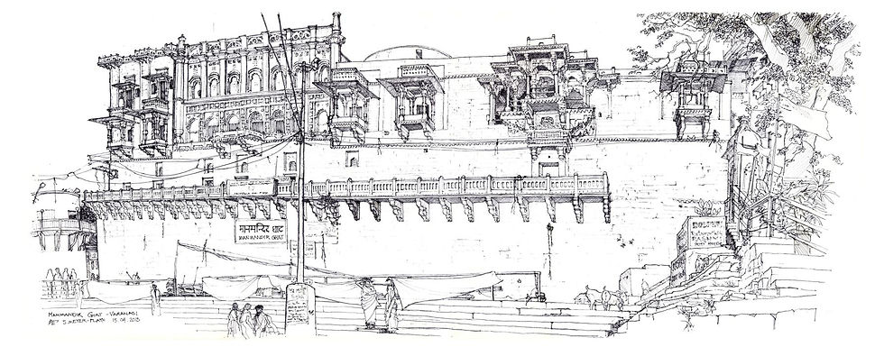 "Manmandir Ghat, Varanasi, India"