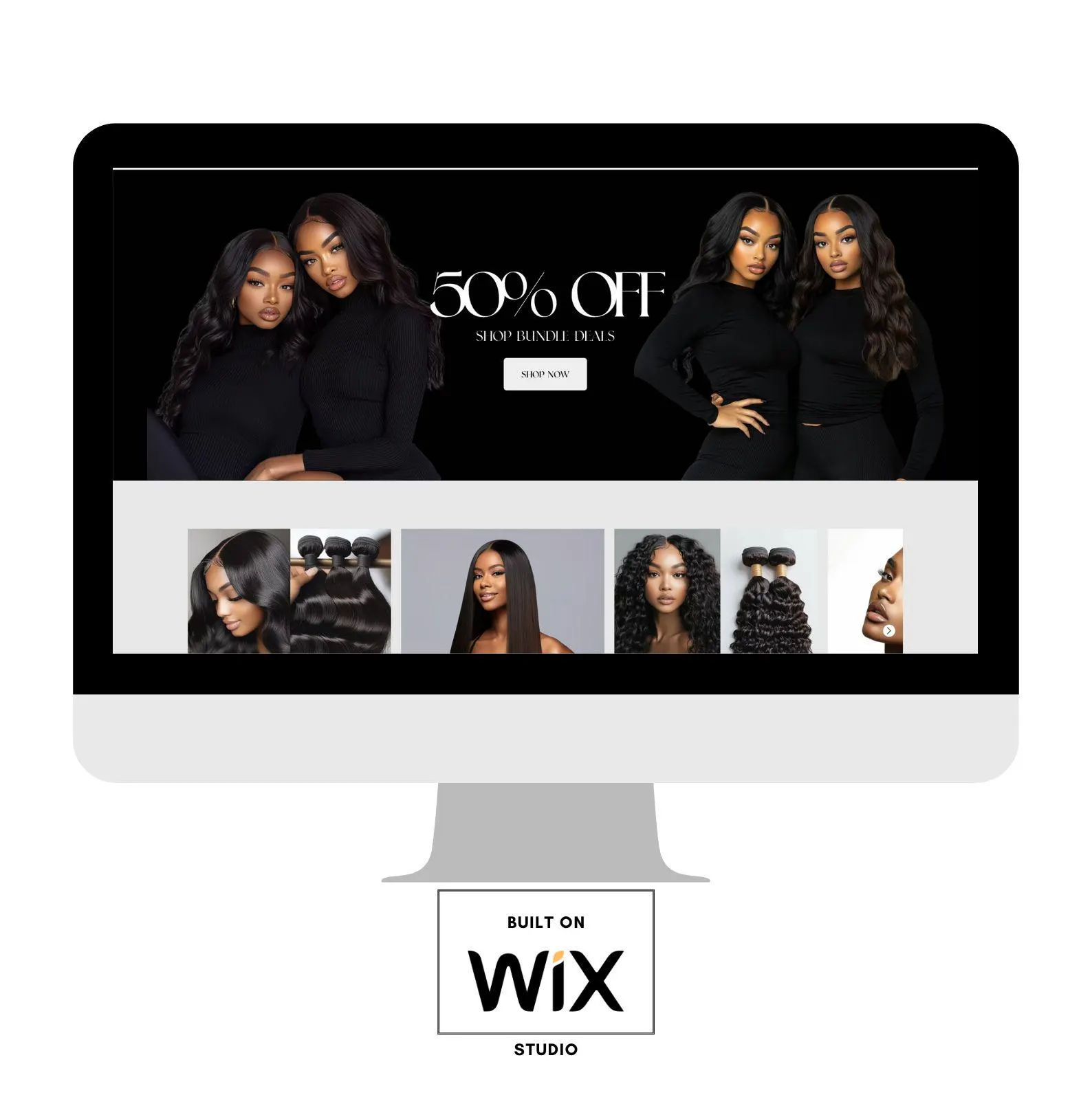 Hair Extension Website Template 3 WixFresh