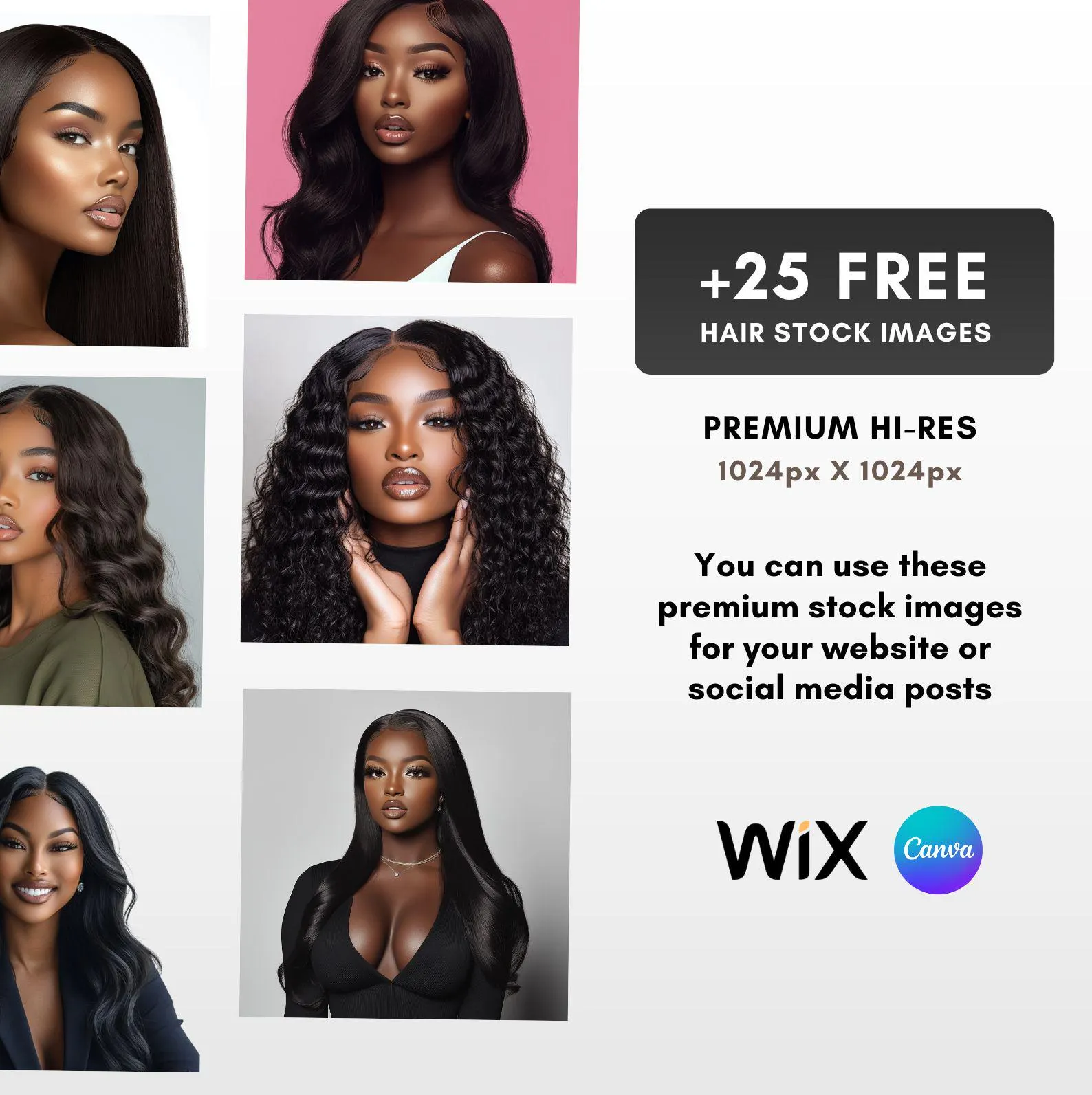 Hair Extension Website Template 3 WixFresh