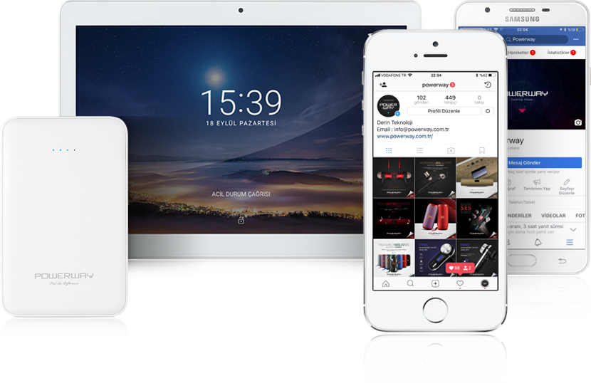 Powerway Micro Usb Iphone 7 8 X 2 Metrelik Kablolar