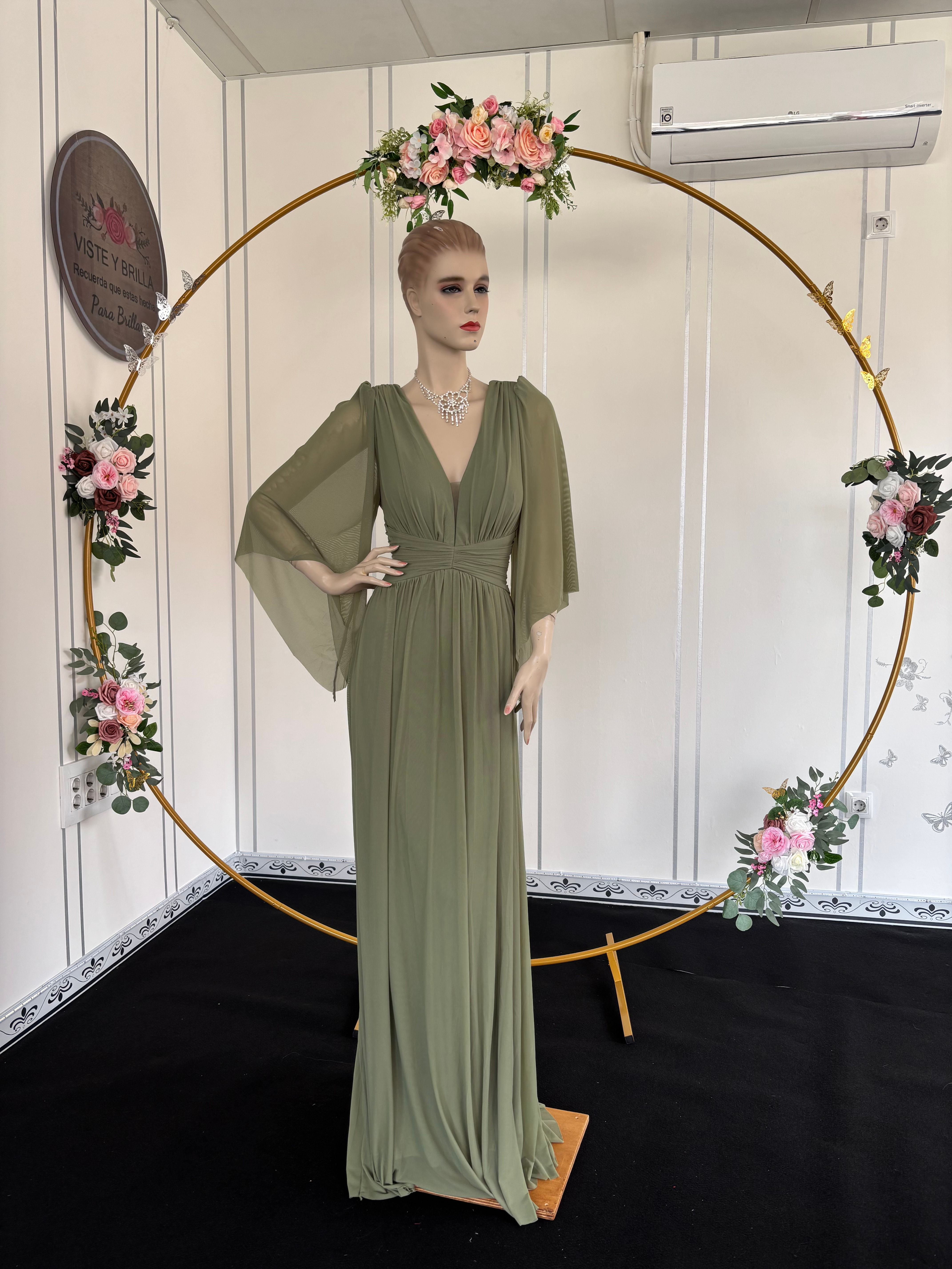 Vestido Olivo Elegante