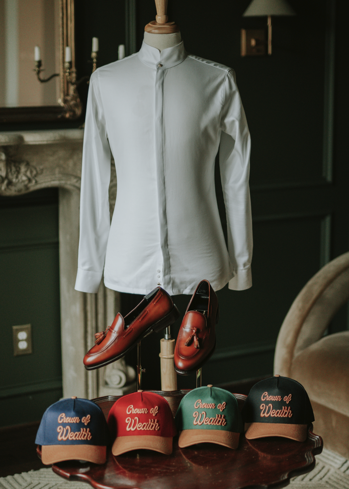 Thumbnail: Ojih Burnishing Brown Calf Leather Tassel Loafer