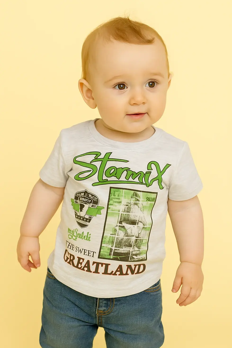  STARMIX BOY'S PRINTED  T SHIRT 