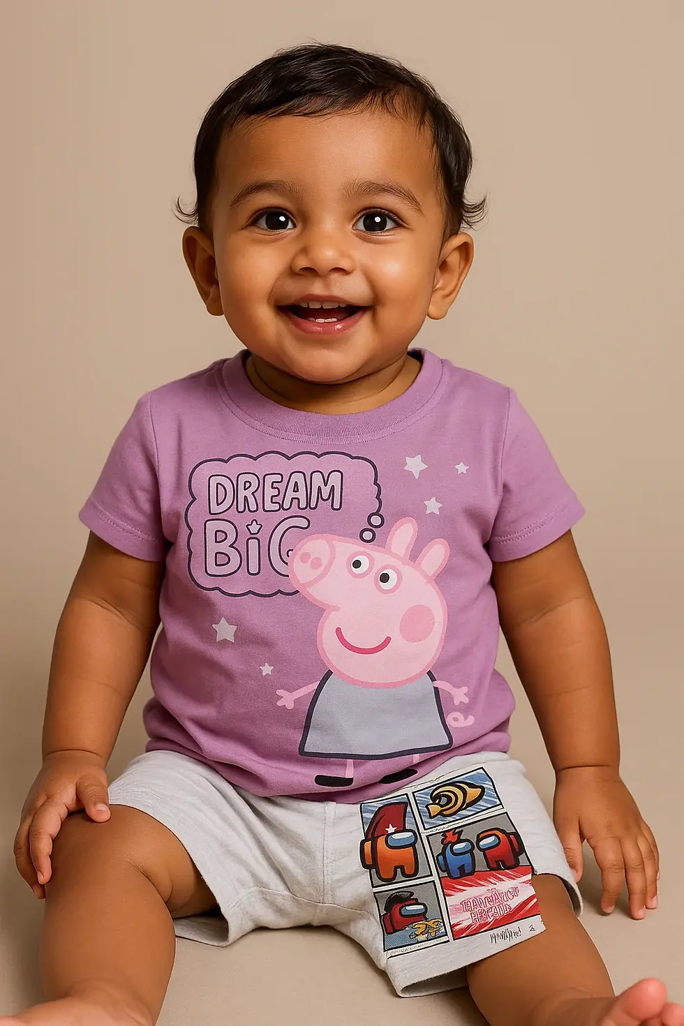 DREAMS BIG BOY'S PRINTED  T SHIRT 