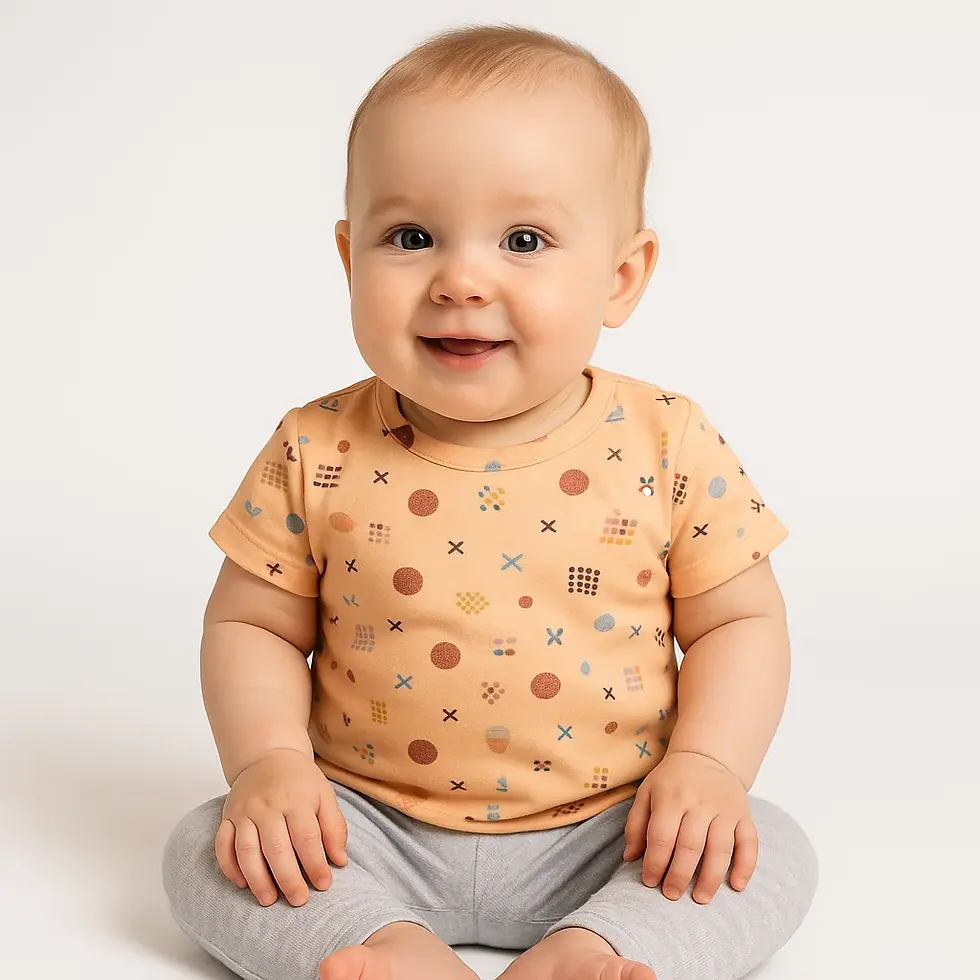 ORANGE GIRLS  PRINTED T  SHIRT 