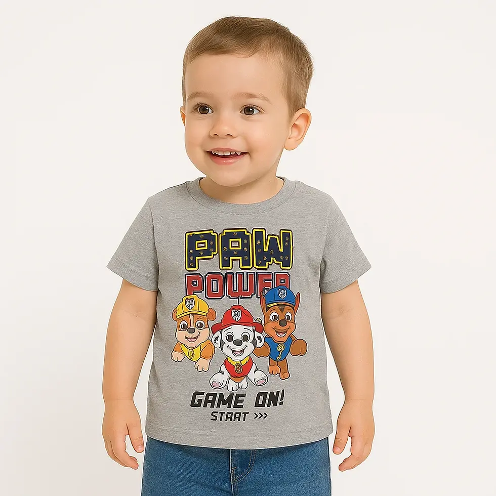PAW POWER BOY'S PRINTED T SHIRT 