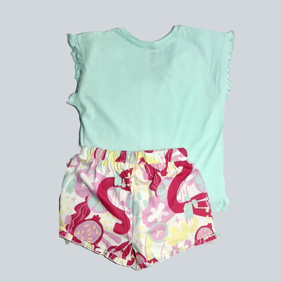 Thumbnail: YUMMY PRINTED GIRLS SHORTY SET