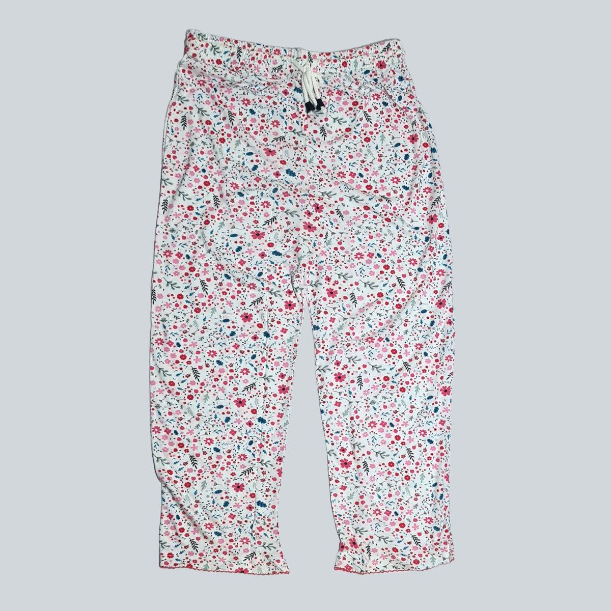 Girls Sleepover 3/4th Pant Mixed Colour Flower Print