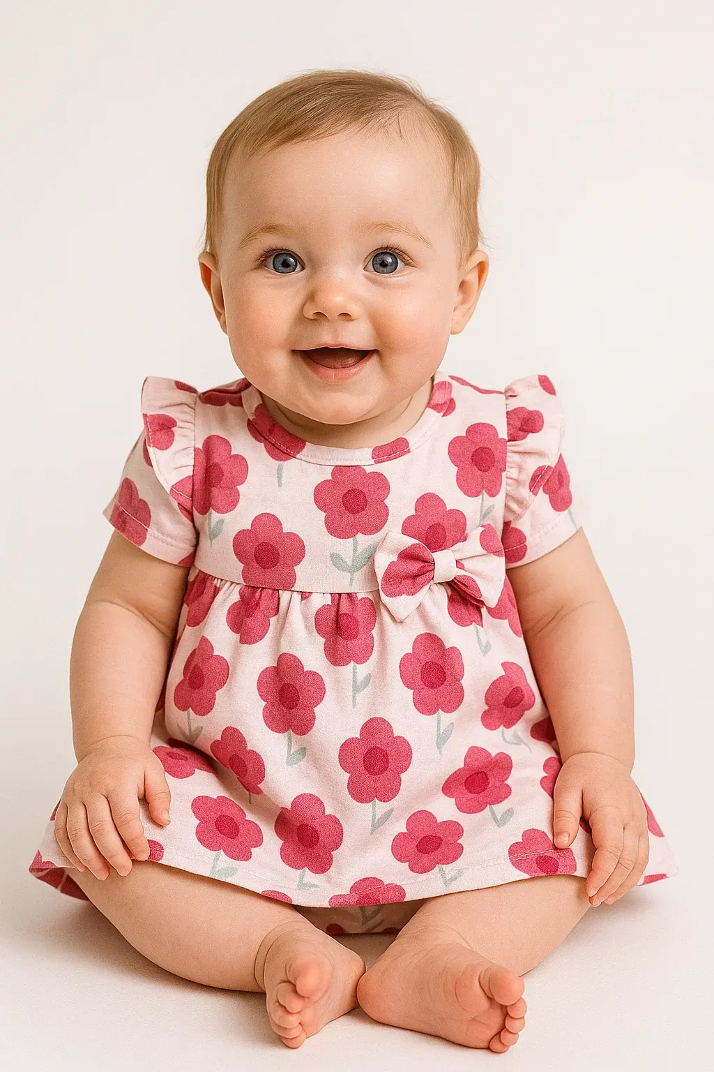 Designer AOP Girls infant Frock