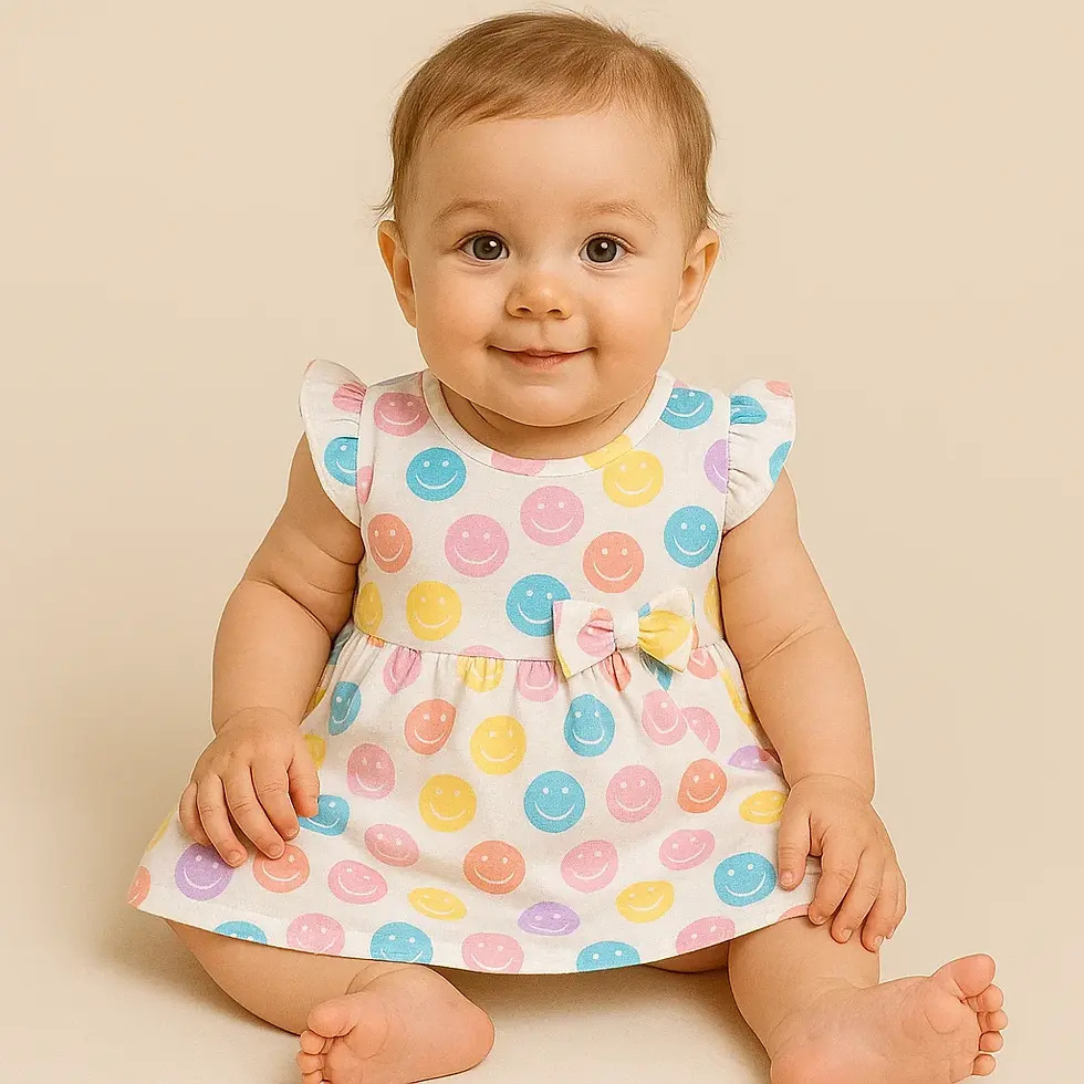 Designer AOP Girls infant Frock