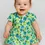 Thumbnail: Floral AOP Green Girls infant Frock