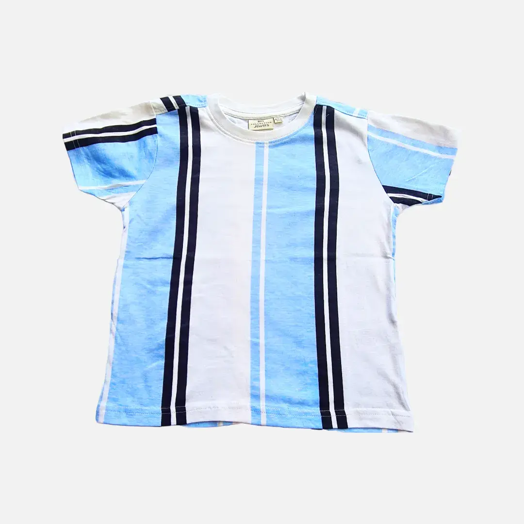 Roundneck Printed Cotton Tee Halfsleeve