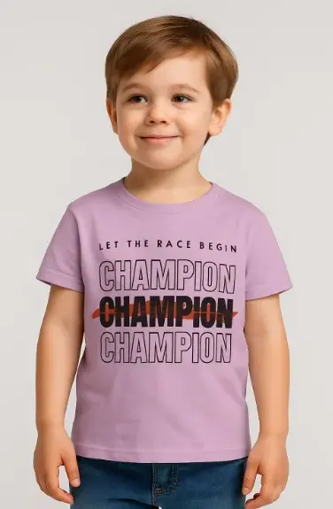CHAMPIONS  BOY'S PRINTED T SHIRT 