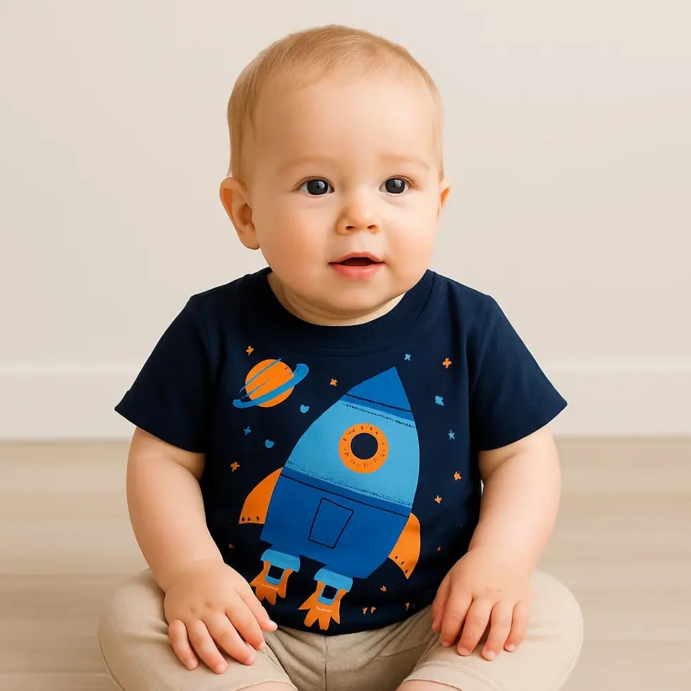 ROCKET  BOY'S PRINTED  T SHIRT 