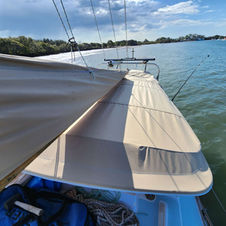 Custom yacht bimini