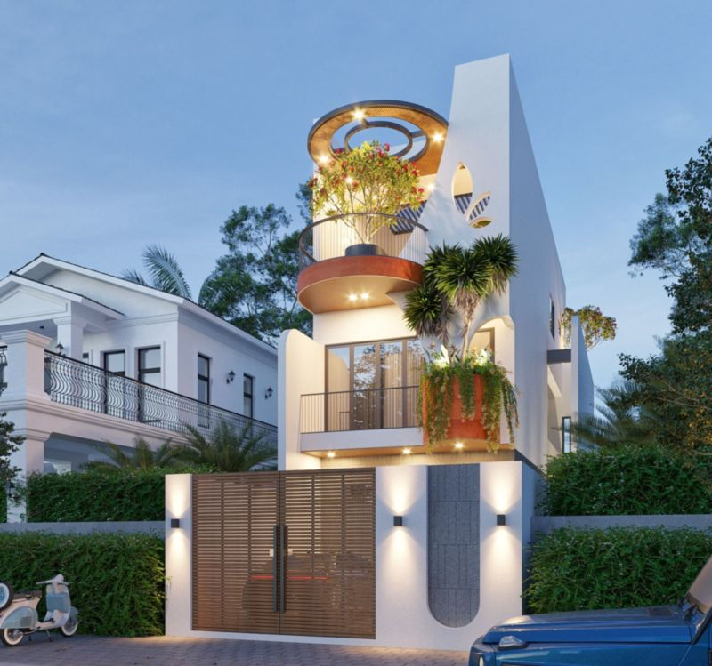 Hình 3: Mẫu nhà 3 tầng đẹp