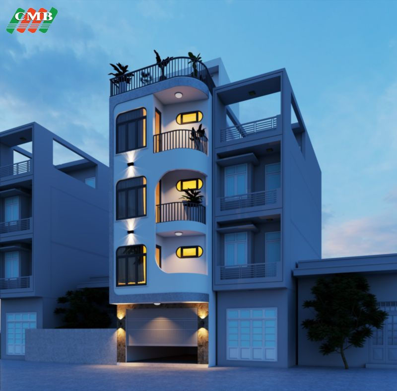 Hình 2: Thiết kế nhà đẹp ở Thạch Bàn, Long Biên