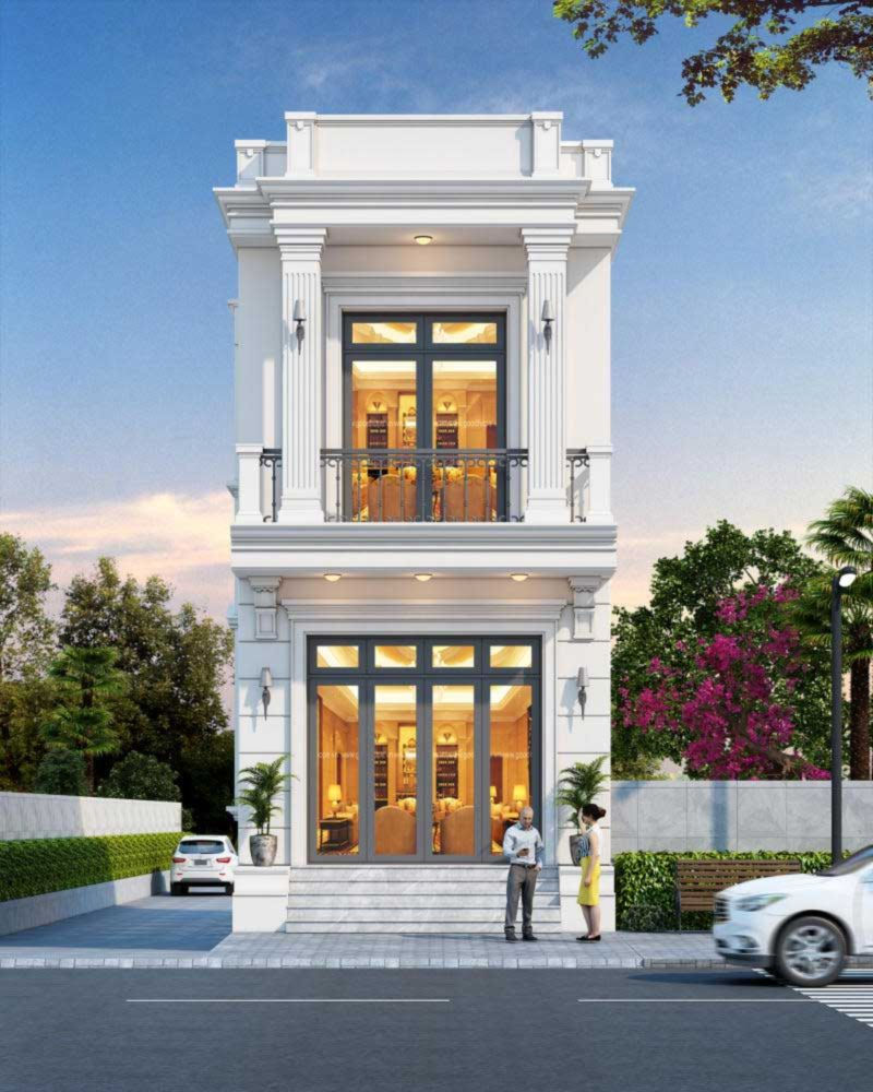 Hình 5: Mẫu nhà phố 2 tầng hiện đại