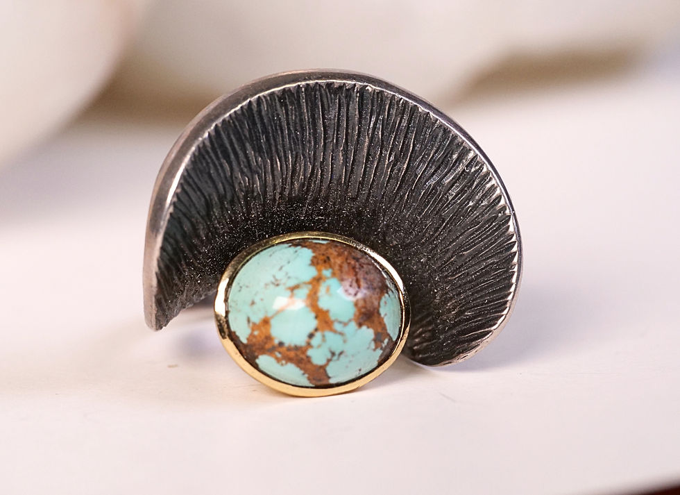 Thumbnail: Luma Turquoise Ring – Bora Collection