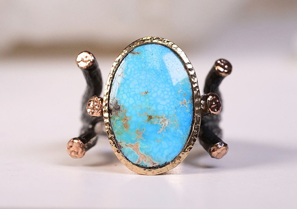 Thumbnail: Juniper Turquoise Ring – Bora Collection
