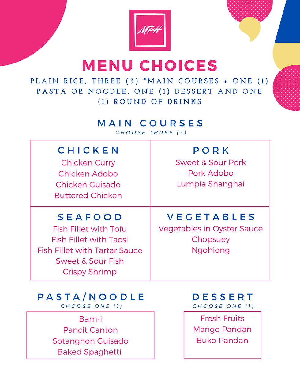 Kiddie Menu