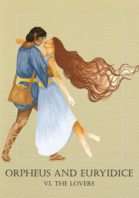 Orpheus and Eurydice - Tarot Card