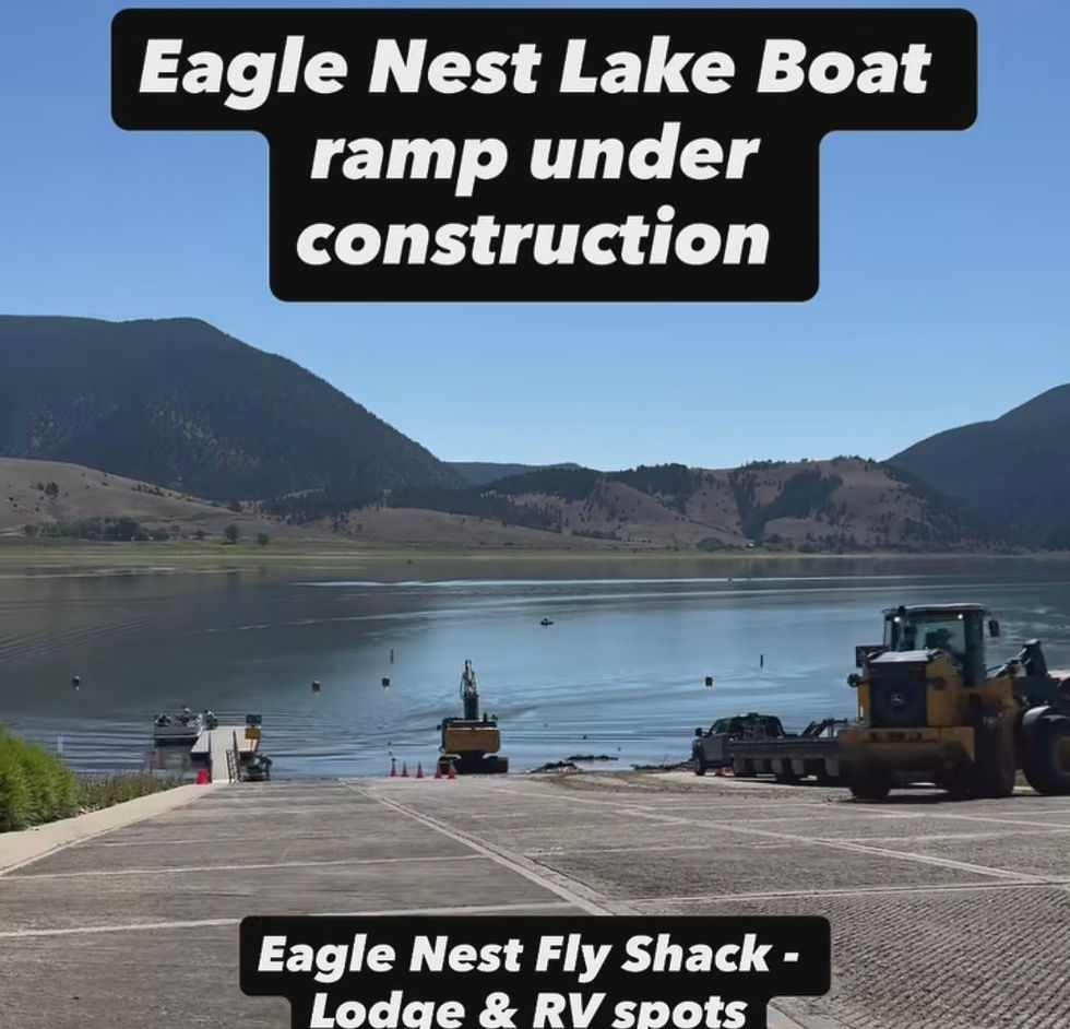 Eagle Nest lake boat ramp is undergoing construction to extend 7/10/26