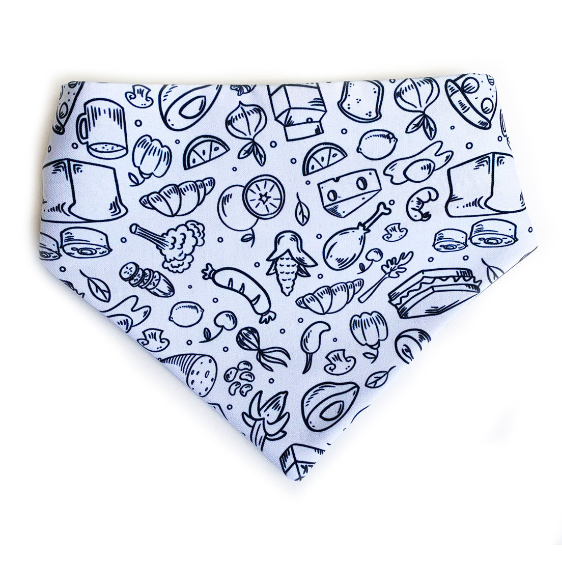 Bandana coloreable para mascota Meow y Woof