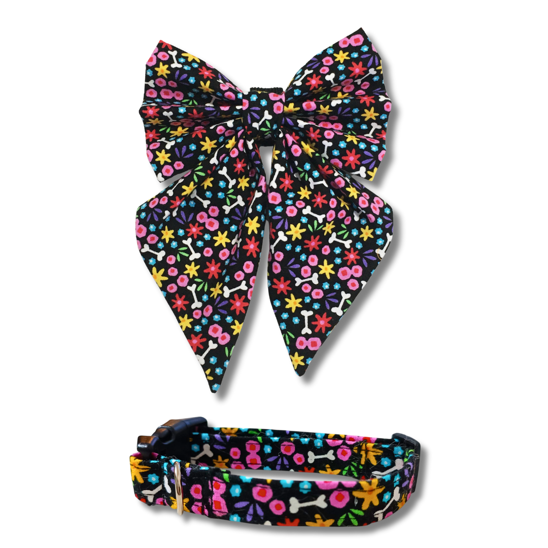 🪷 Set “Blooming Memories Duo” – Collar + Accesorio (Bow Tie o Sailor Bow)