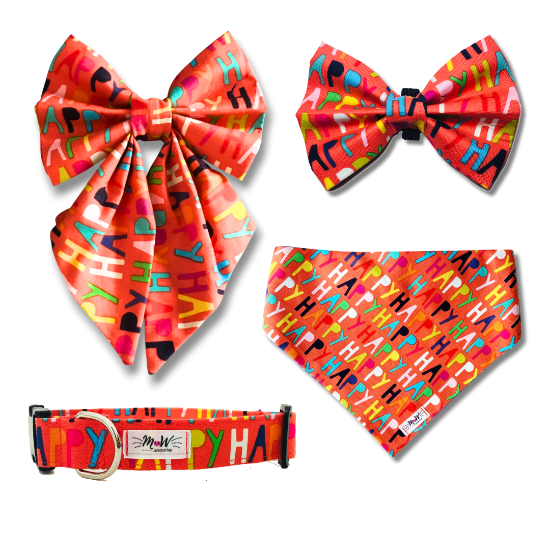 🎁 Set Completo “Happy Vibes Deluxe” – Collar + Accesorio + Bandana