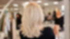 Blonde hair texture result shown at Steven Papageorge Hair Academy