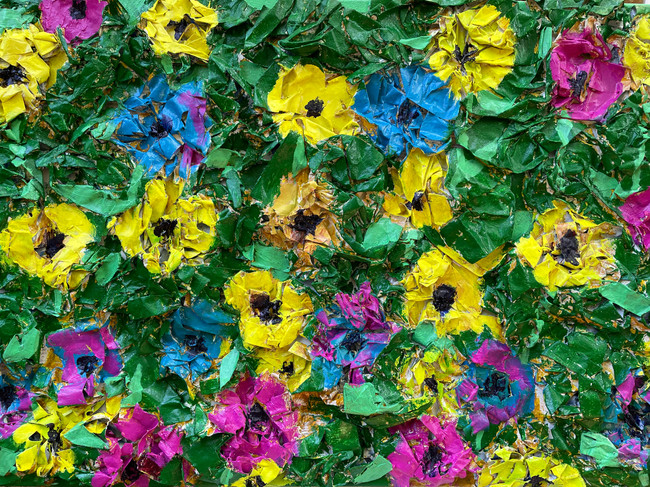 Flowers_24x36in_paper on canvas