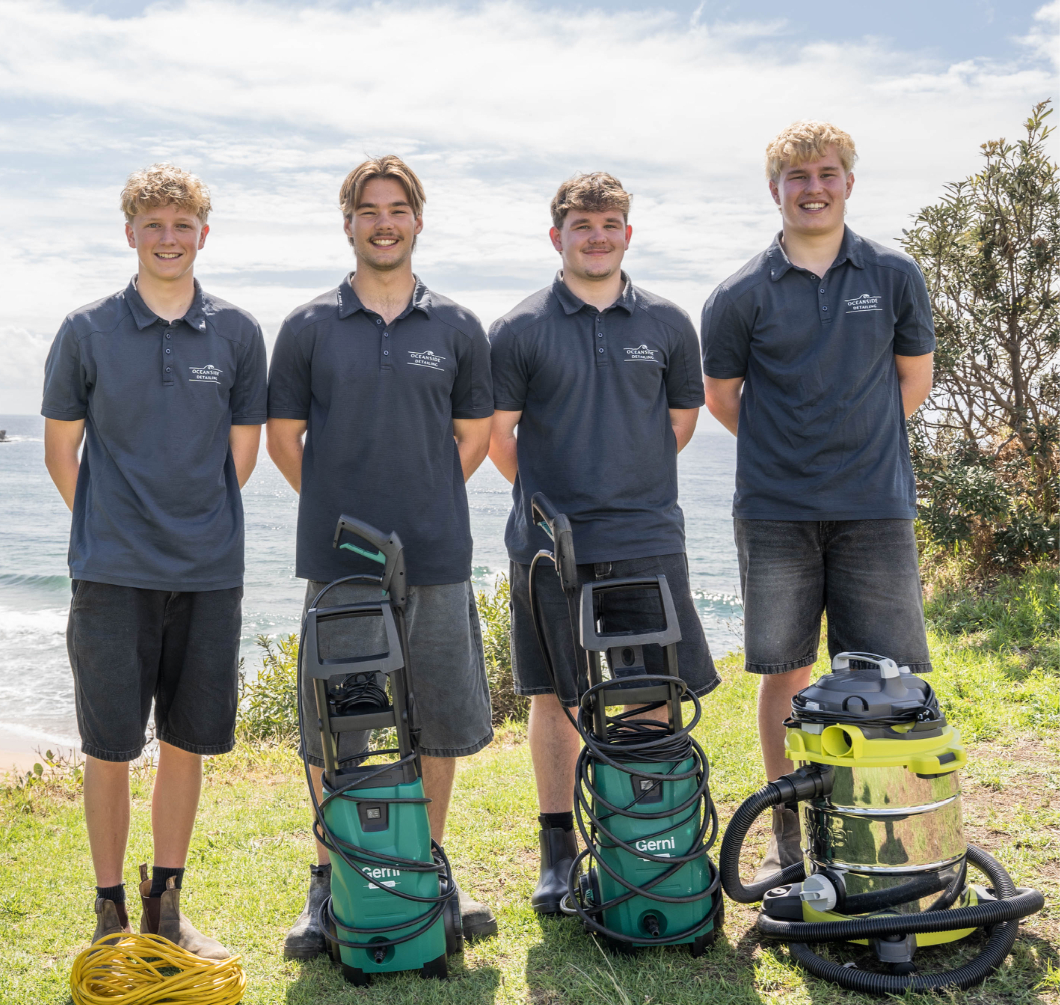 Oceanside Detailing team on the Northern Beaches Sydney with detailing equipment